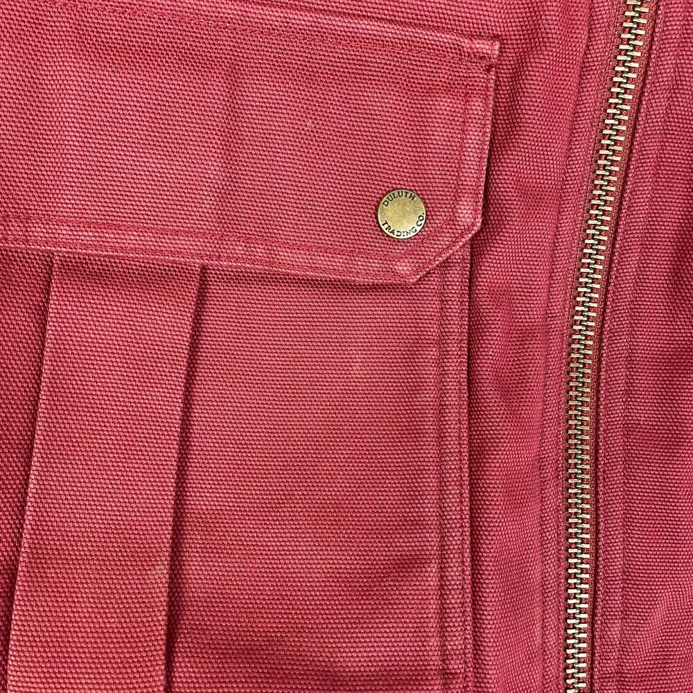 Duluth Red Shearling Zip Vest Large - image 5